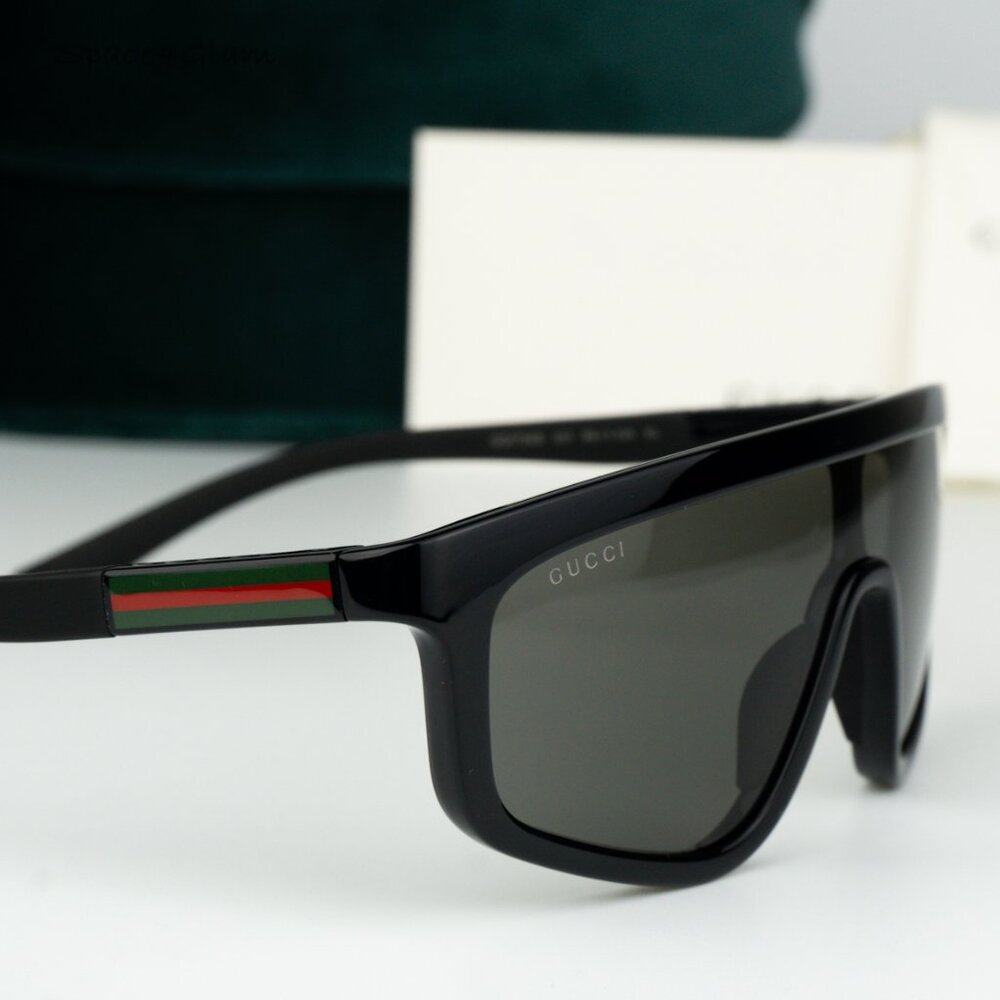 BRAND NEW Gucci GG1736S 001 Black Grey Unisex Sunglasses GG 1736S
